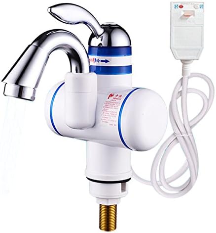 SUNXK 3 Seconds Instant Electric Shower Water Heater Tankless Electric Faucet Bathroo Faucet Electric Wate (Size : Inlet Way Side the Influent)