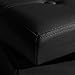 casa pura Large Folding Ottoman with Storage | Luxury Upholstered Storage Bench for Bedroom & Living Room | Faux Leather - Black | Multiple Sizes and Colors - 42 x 15 x 15\