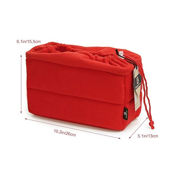 Koolertron Kamera Schutztasche wasserdichte Shockproof Gepolsterte Phototaschen Kamerataschen mit Gepolsterter Einsatz… – Bild 3