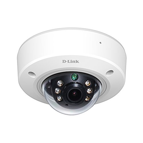 D-Link Full HD Outdoor PoE Mini Dome Camera, White/Black (DCS-6212L)