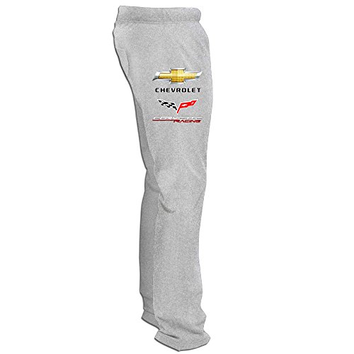 KSING Men's Chevrolet Logo Workout Pants Ash