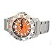 Seiko Men's SRP483 Seiko 5 Automatic Orange Dial Stainless Steel Bracelet Watch