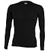 MERIWOOL Mens Base Layer - 100% Merino Wool Midweight Long Sleeve Thermal Shirt Black