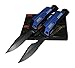 2x 2 NEW Rogue River Tactical Folding Rescue Knives Best Blue 6-in-1 Multitool Survival Pocket Knife with Magnesium Fire Starter, LED Flashlight Bottle Opener Seat Belt Cutter and Windows Breaker