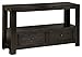 Signature Design by Ashley Gavelston Sofa Table Rubbed Black