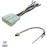 ASC Audio Car Stereo Radio Wire Harness and Antenna Adapter to Aftermarket Radio for some Infiniti Nissan Subaru etc.- listed below