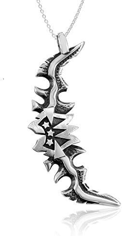 Warcraft inspired Glaive Pendant / Necklace, Video game jewelry, Handmade in made in North America.