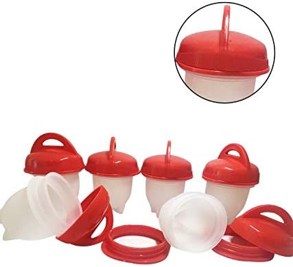 Egg Cooker Boiler High Quality-Hard and Soft Silicone Non Stick,Without Shell -Sets 6 Pieces