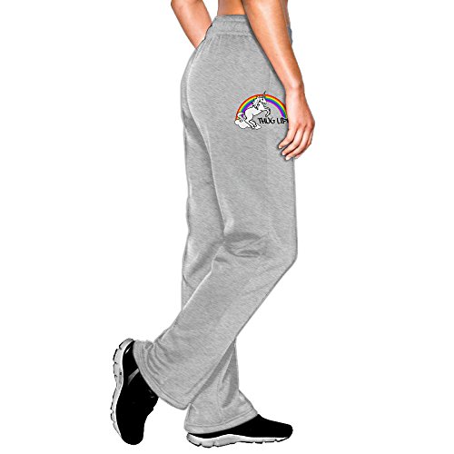 NestorAB Women's Unicorn Thug Life Sweatpants XL Ash