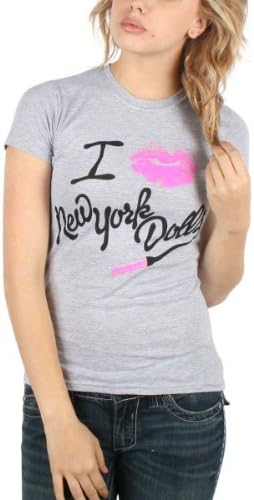 New York Dolls - Lips Womens T-Shirt In Heather, X-Large, Heather