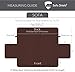 Sofa Shield Couch Slip Cover with Patented Strap, Large Cushion Protector, Reversible Stain and Dog Tear Resistant Slipcover, Quilted Microfiber 70” Seat, Washable Covers for Dogs Pets Kids, Chocolate