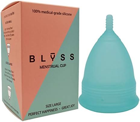 BLYSS Reusable Menstrual Period Cup – Blue Large