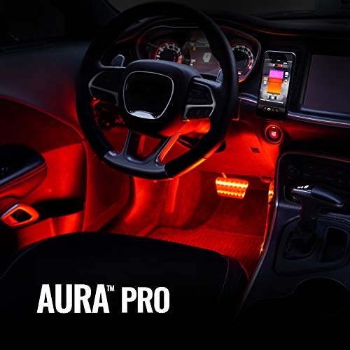 OPT7 Aura PRO Bluetooth Interior Car Light Kit, 6pc Single Row RGB LED