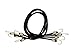 ABN Bungee Cords with Hooks – 36in Black Industrial Bungee Cord with Hooks Heavy Duty Bungee Strap Set, 4 Pack