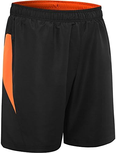 HSFEO Men's Quick Dry Workout Running Shorts 8.5" Mesh Liner Inside Pocket