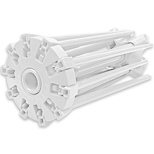 Pasta Drying Rack,Collapsible Noodles Hanging Rack Food Grade ABS Plastic Noodles Stander with 10 Bar Handles