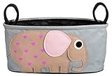 NEW Animals Baby Toddler Stroller Organizer Buggy Hanging Bag holds Beverage water Diaper cell phone Toys Baby formula Storage Stroller Accessory (Elephant) by JJMG
