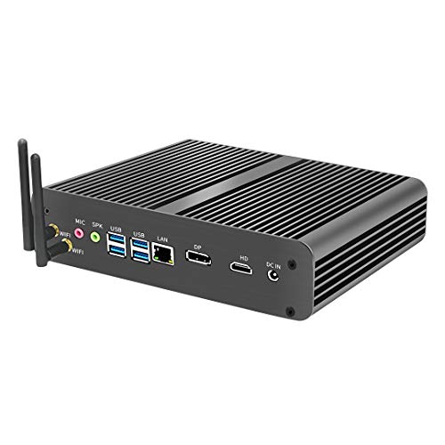 Mini Desktop PC, Fanless Micro Computer with Intel i7 8th Gen, 16G