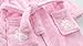 DQdq Little Girl's Unisexy Kids Coral Fleece Bathrobe Robe Pink cat
