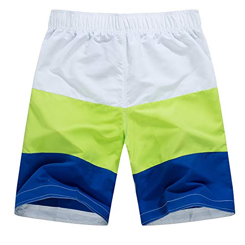 Ophestin Mens Quick Dry Swim Trunks, Blue, Large