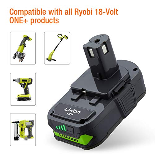 3000mAh 18V Replacement Battery for Ryobi 18V Lithium Battery P102 P103