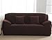 ANJUREN 1 Piece Sofa Couch Loveseat Chair Slipcover Cover Polyester Spandex Living Room Sofas Furniture Stretch Slip Covers Shield Protector (Love seat, Coffee)