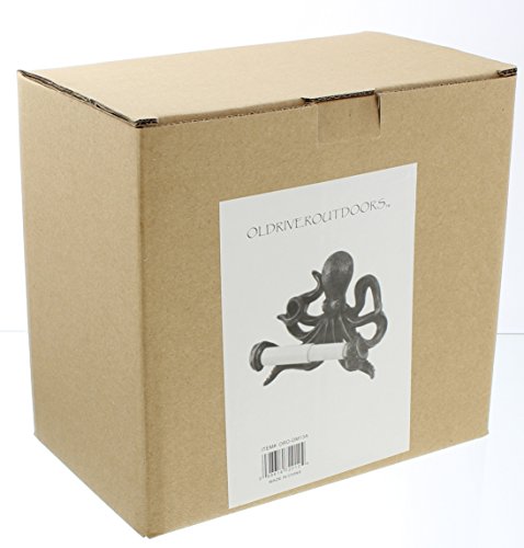 Old River Outdoors Decorative Swimming Octopus Toilet Paper Holder Bathroom Decor Beachfront Decor