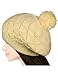 Dahlia Women's Fluffy Twisted Beret Acrylic Knit Beanie Hat