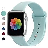 UPOLS Compatible with Apple Watch Band 38mm 42mm 40mm 44mm Sport Band, Silicone Sport