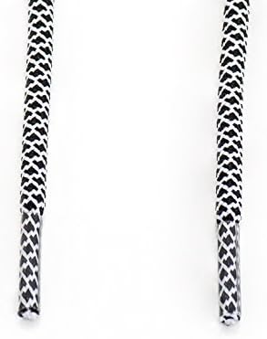 Rope Shoe Laces Two Tone - Black/White
