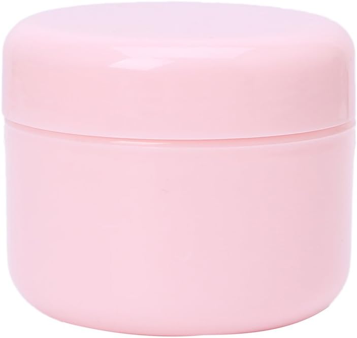 Dsxnklnd Plastic Cosmetic Travel Empty Jars Pots Makeup Cream Lip Balm Container 50g Empty Bottles for Lotions and Creams