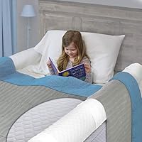 Extra Long [2-Pack ] Bed Rails for Toddler | Soft Foam Bed Bumper for Kids, Special Needs, Elderly | Baby Bed Guard | Child Bed Safety Side Rails with Water Resistant Washable Cover [Extra Long]