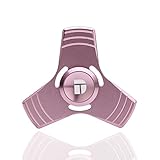 3D Figit Spinner Toy DolTech Aluminium alloy High Speed Table & Hand Spinner EDC Focus Toy Relieve Stress, Anxiety, ADHD, and Boredom (Rosegold)