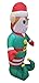 4 Foot Tall Lighted Christmas Inflatable Elf LED Yard Art Decoration