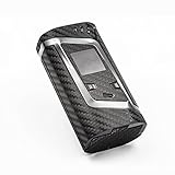 Carbon Fiber Vinyl Wrap for Smok Alien 220W Vape Mod True Black 3D Skins Decals Sticker Kit Made in the U.S.A.