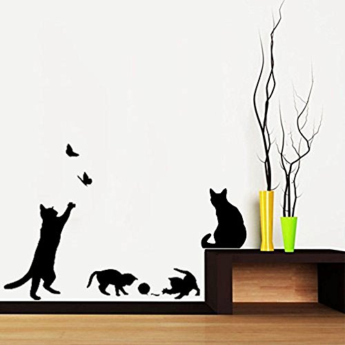 Cat Wall Decals Kritters in the Mailbox Cat Wall Decal