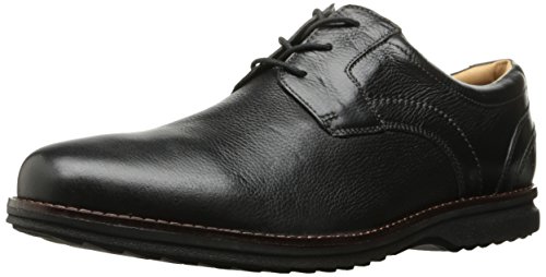 Rockport Men's Premium Class Plaintoe Oxford, Black Leather, 11.5 W US