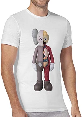 Kunisom KAWS T Shirt Short Sleeve Sports Shirt Gym Tees for Men
