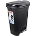 Rubbermaid 13-Gallon Premium Step-On Waste Bin, Black