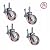 Set of 4 Quality Brand New Heavy Duty Scaffold 8" Polyurethane Non-Marking Caster Wheels scaffolding CBM1290