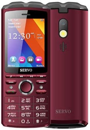 Mobile Phone, 5500mAh Battery, 2.8 inch, 21 Keys, Support Bluetooth, FM, Flashlight, MP3 / MP4, GSM, Dual SIM, with Wireless Earphone Headset, Russian Keyboard (Black) Durable ( Color : Rose Red )