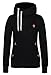 DJT Women's Funnel Neck Kangaroo Pocket Hoodie Sweatshirt