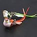 lwingflyer 12pcs Artificial Simulation Foam Bird Feather Magpie with Claw Ornaments DIY Craft for Wedding Decoration Home Garden Party Accessories