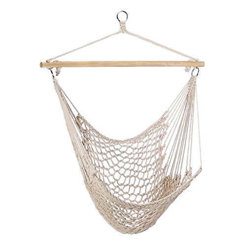 Z ZTDM Camping Hammock, Garden Hammock Portable Ultralight Hammock Nylon Parachute Multifunctional Lightweight for Outdoor Patio Travel (Beige)