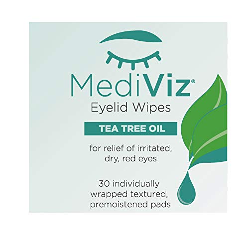 Eyelid Cleaning Wipes Mediviz, Exfoliating, Purified, Hypoallergenic