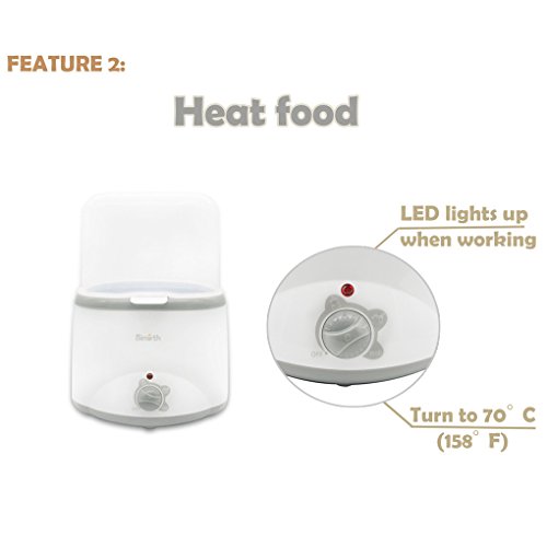 image for UStyle Electronic Double Baby Bottle Warmer,Portable Bottle Sterilizer