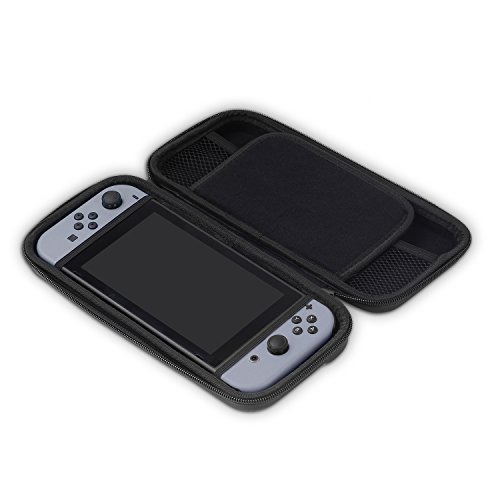 MoKo-Water-Resistant-Nintendo-Switch-Case-Travel-Carrying-Pouch-Holder-Protective-Storage-Bag-for-Gaming-Nintendo-Switch-2017-Black