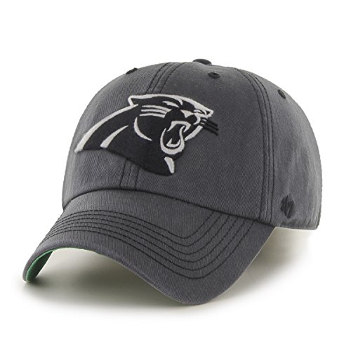 NFL Carolina Panthers Sachem Franchise Fitted Hat, Large, Charcoal