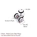 BodyJ4You Earrings Lot of 14 Pieces Multi-Color Acrylic Fake Plugs Kit 0G Gauges Look (7 Pairs)