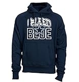 Tainted Apparel Dallas Fans. I Bleed Blue Men's Hoodie Sweatshirt